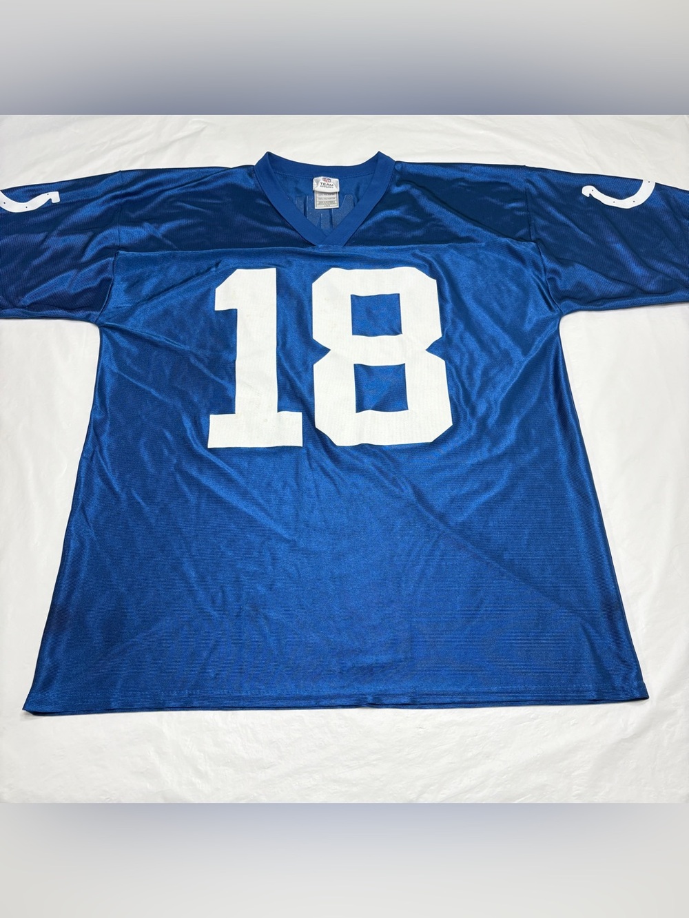 NFL Indianapolis Colts Peyton Manning #18 Blue Jersey Mens Large